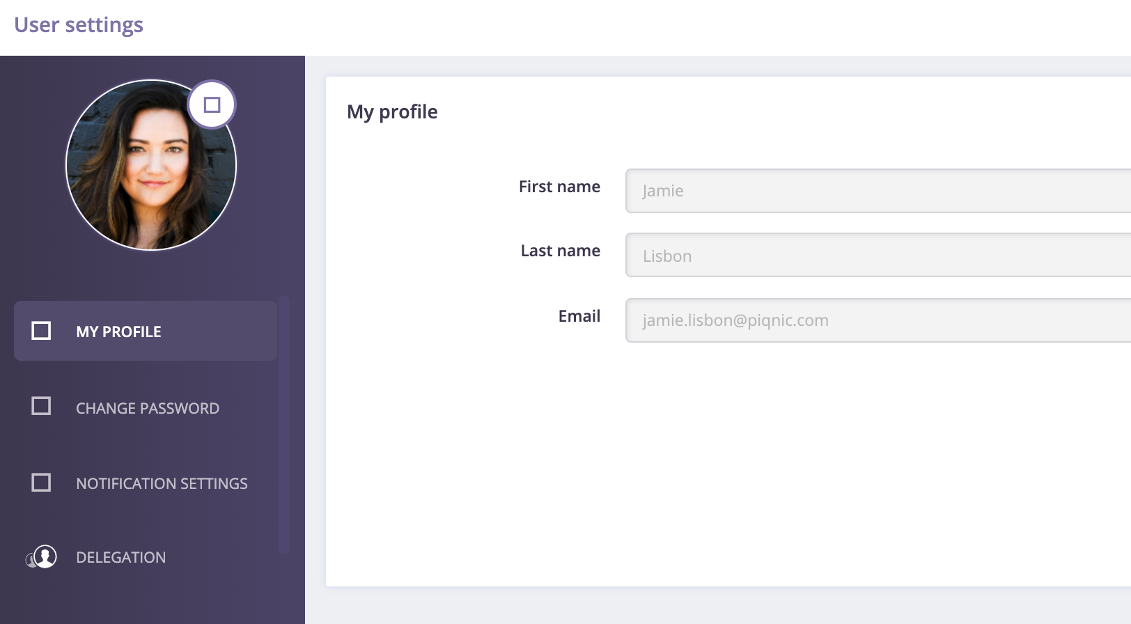 My profile – PIQNIC | Help Centre